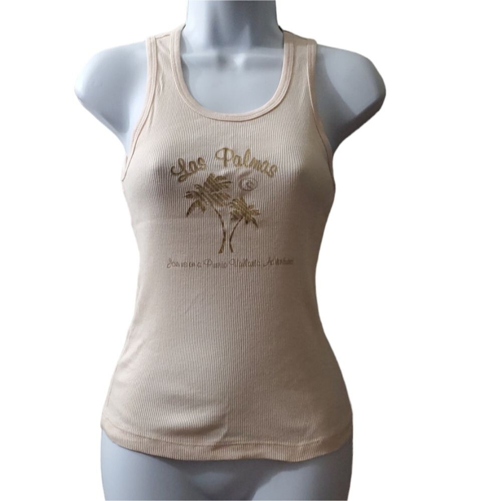 Rip curl girl Junior Girls 2000 y2k long Tan Tank Top